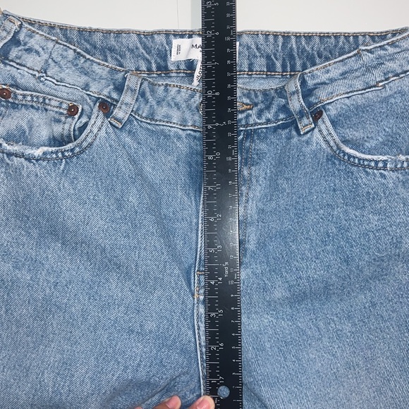 Mango Cropped High Waist Culotte Jeans 8 - Picture 8 of 9